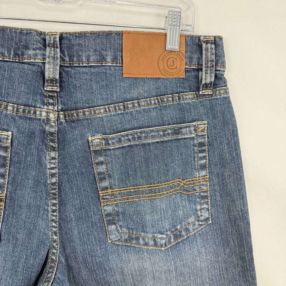 Cody James Men's Wolfstooth Wash Duke Relaxed Bootcut Stretch Denim Jeans 33x36 - Picture 9 of 16